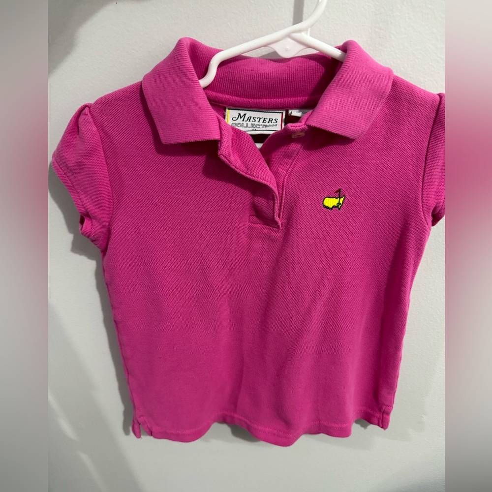 Masters Girls Size 4t Pink Embroidered Polo